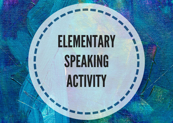 5x5 elementary speaking activity